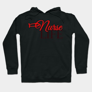 Nursing Gifts for Nurses Stethoscope I Love the Nurse Life Hoodie